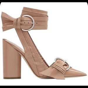 Dior Conquest Nude Patent Leather Runway Shoes
